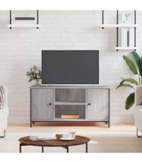 vidaXL TV Cabinet Grey Sonoma 100x40x50 cm Engineered Wood