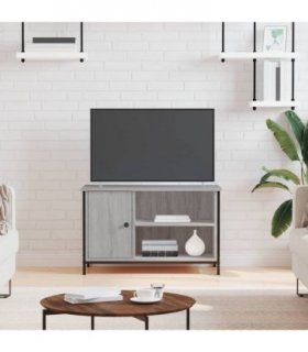vidaXL TV Cabinet Grey Sonoma 80x40x50 cm Engineered Wood