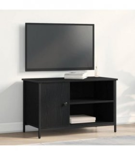 vidaXL TV Cabinet Black oak 80 x 40 x 50 cm Engineered wood