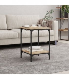 vidaXL Coffee Table Sonoma Oak 40x40x55 cm Engineered Wood — Size: 40 x 40 x 55 cm