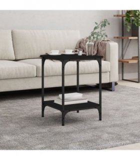 vidaXL Coffee Table Black 40x40x55 cm Engineered Wood — Size: 40 x 40 x 55 cm