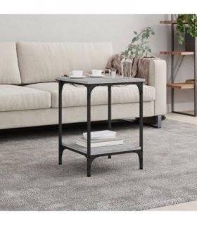 vidaXL Coffee Table Grey Sonoma 40x40x55 cm Engineered Wood — Size: 40 x 40 x 55 cm