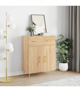 vidaXL Sideboard Sonoma Oak 69.5x34x90 cm Engineered Wood — V0672042109