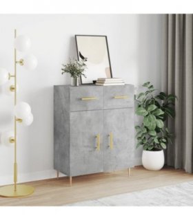 vidaXL Sideboard Concrete Grey 69.5x34x90 cm Engineered Wood — V0672042111