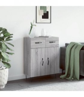 vidaXL Sideboard Grey Sonoma 69.5x34x90 cm Engineered Wood — V0672042118