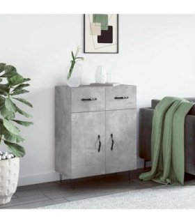 vidaXL Sideboard Concrete Grey 69.5x34x90 cm Engineered Wood — V0672042123