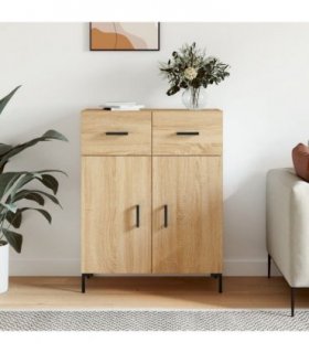 vidaXL Sideboard Sonoma Oak 69.5x34x90 cm Engineered Wood — V0672042127