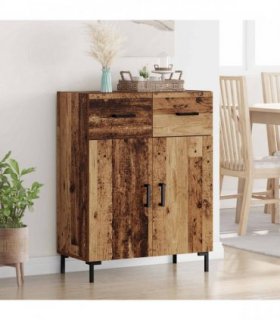 vidaXL Sideboard Old Wood 69.5 x 34 x 90 cm Engineered Wood — V0672042132