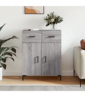 vidaXL Sideboard Grey Sonoma 69.5x34x90 cm Engineered Wood — V0672042133