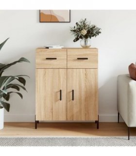 vidaXL Sideboard Sonoma Oak 69.5x34x90 cm Engineered Wood — V0672042135