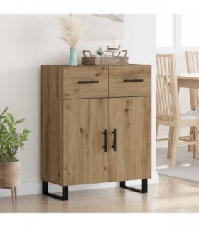 vidaXL Sideboard Artisan Oak 69.5 x 34 x 90 cm Engineered Wood — V0672042153