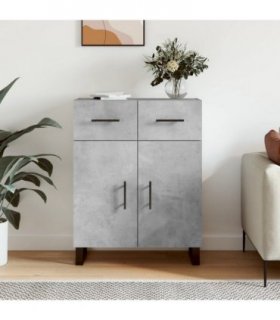 vidaXL Sideboard Concrete Grey 69.5x34x90 cm Engineered Wood — V0672042156