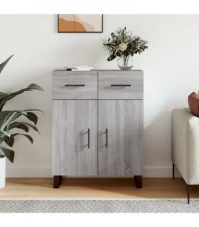 vidaXL Sideboard Grey Sonoma 69.5x34x90 cm Engineered Wood — V0672042158