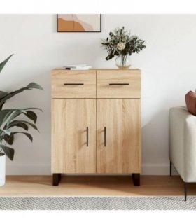 vidaXL Sideboard Sonoma Oak 69.5x34x90 cm Engineered Wood — V0672042160