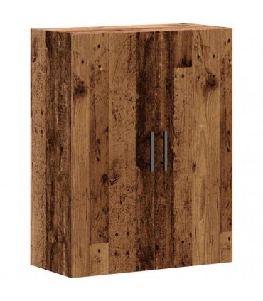 vidaXL Wall Mounted Cabinet Old Wood 69.5x34x90 cm