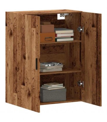 vidaXL Wall Mounted Cabinet Old Wood 69.5x34x90 cm
