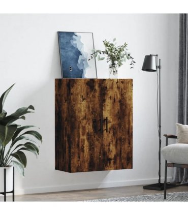 vidaXL Wall Mounted Cabinet Smoked Oak 69.5x34x90 cm — V0672042213