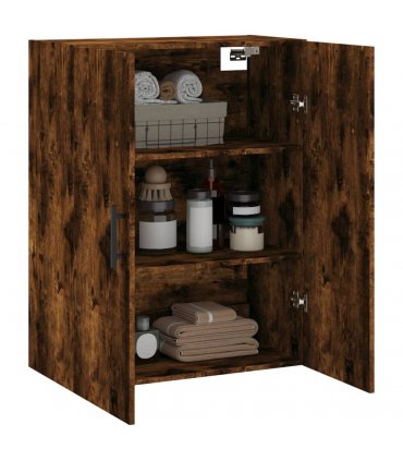 vidaXL Wall Mounted Cabinet Smoked Oak 69.5x34x90 cm — V0672042213