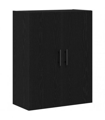 vidaXL Wall-mounted Cabinet Wall-mounted Black Oak 69.5 x 34 x 90 cm — V0672042214