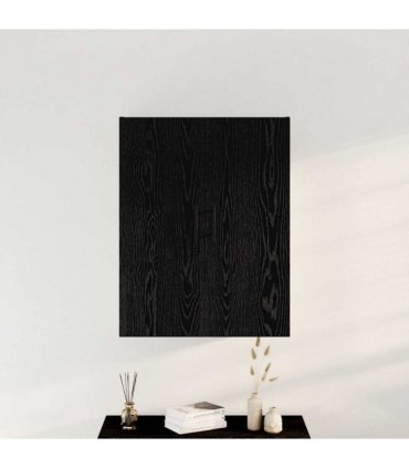 vidaXL Wall-mounted Cabinet Wall-mounted Black Oak 69.5 x 34 x 90 cm — V0672042214