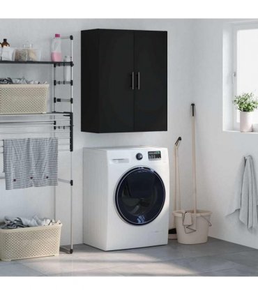 vidaXL Wall Mounted Cabinet Black 69.5x34x90 cm