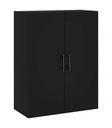 vidaXL Wall Mounted Cabinet Black 69.5x34x90 cm