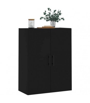 vidaXL Wall Mounted Cabinet Black 69.5x34x90 cm