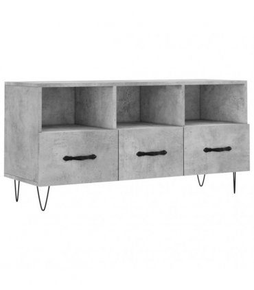 vidaXL TV Cabinet Concrete Grey 102x36x50 cm Engineered Wood
