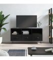 vidaXL TV Cabinet Black 102x36x50 cm Engineered Wood