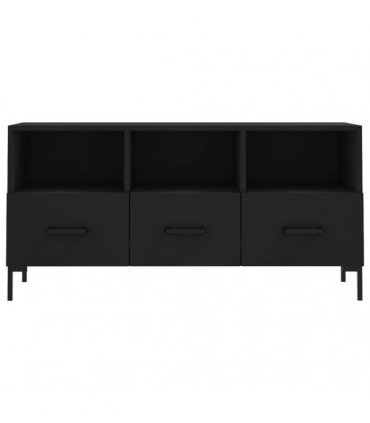 vidaXL TV Cabinet Black 102x36x50 cm Engineered Wood — V0672042238