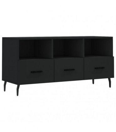 vidaXL TV Cabinet Black 102x36x50 cm Engineered Wood — V0672042248