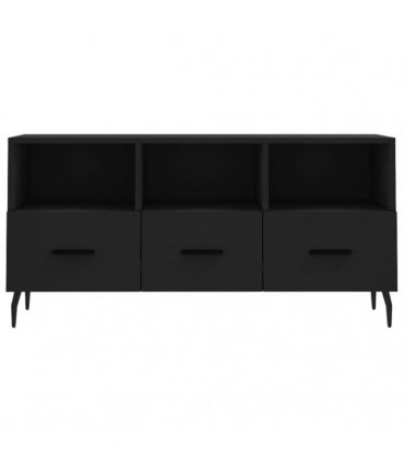 vidaXL TV Cabinet Black 102x36x50 cm Engineered Wood — V0672042248