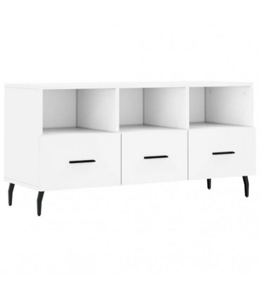 vidaXL TV Cabinet White 102x36x50 cm Engineered Wood