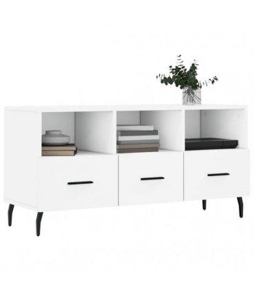 vidaXL TV Cabinet White 102x36x50 cm Engineered Wood
