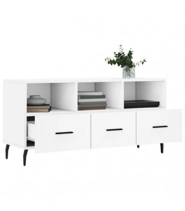 vidaXL TV Cabinet White 102x36x50 cm Engineered Wood