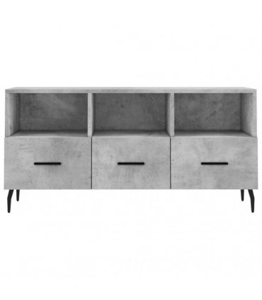 vidaXL TV Cabinet Concrete Grey 102x36x50 cm Engineered Wood — V0672042250