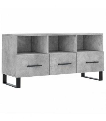 vidaXL TV Cabinet Concrete Grey 102x36x50 cm Engineered Wood — V0672042251