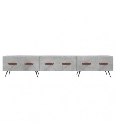 vidaXL TV Cabinet Concrete Grey 150x36x30 cm Engineered Wood