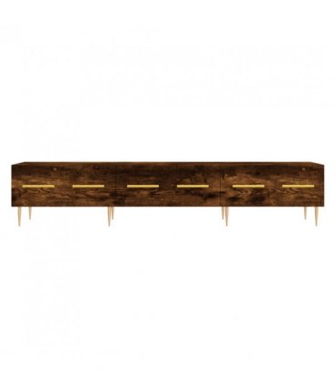 vidaXL TV Cabinet Smoked Oak 150x36x30 cm Engineered Wood