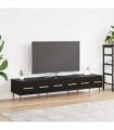 vidaXL TV Cabinet Black Oak 150 x 36 x 30 cm Engineered Wood