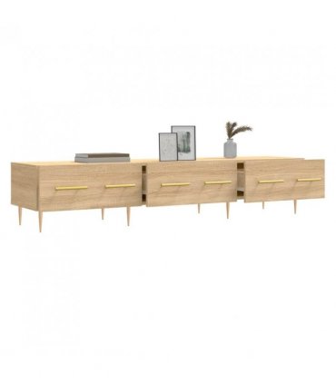 vidaXL TV Cabinet Sonoma Oak 150x36x30 cm Engineered Wood