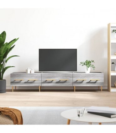 vidaXL TV Cabinet Grey Sonoma 150x36x30 cm Engineered Wood