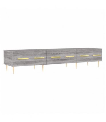 vidaXL TV Cabinet Grey Sonoma 150x36x30 cm Engineered Wood