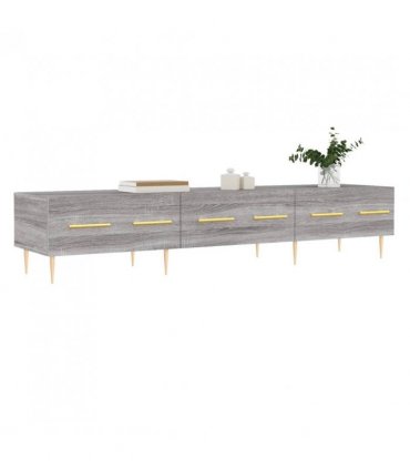 vidaXL TV Cabinet Grey Sonoma 150x36x30 cm Engineered Wood