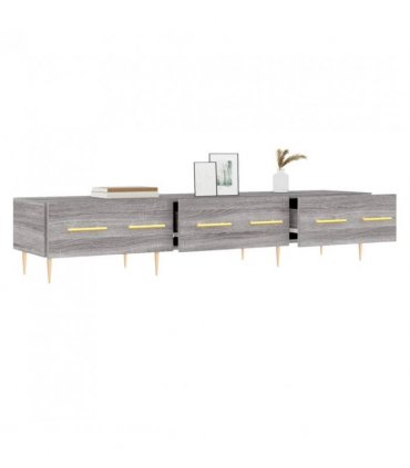 vidaXL TV Cabinet Grey Sonoma 150x36x30 cm Engineered Wood