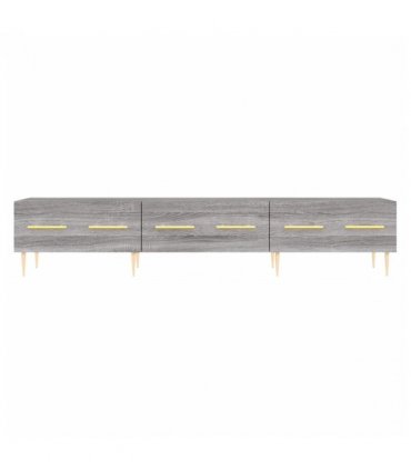 vidaXL TV Cabinet Grey Sonoma 150x36x30 cm Engineered Wood