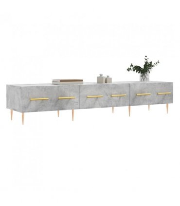 vidaXL TV Cabinet Concrete Grey 150x36x30 cm Engineered Wood — V0672042269
