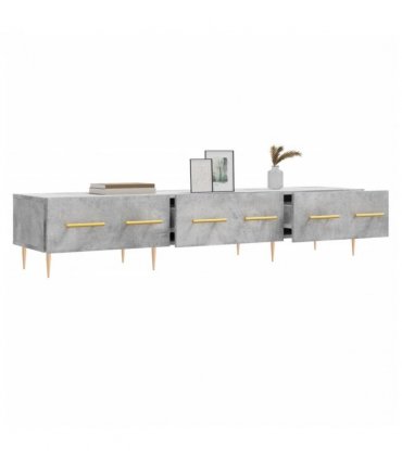 vidaXL TV Cabinet Concrete Grey 150x36x30 cm Engineered Wood — V0672042269