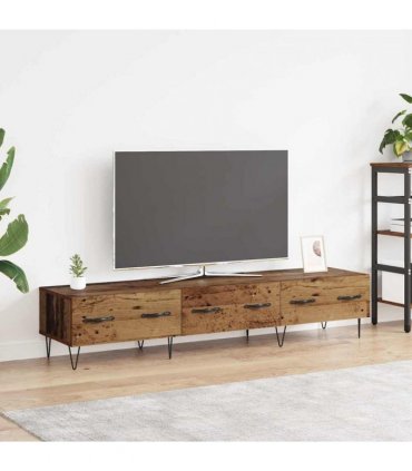 vidaXL TV Cabinet Old wood 150 x 36 x 30 cm Engineered wood — V0672042273
