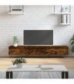 vidaXL TV Cabinet Smoked Oak 150x36x30 cm Engineered Wood — V0672042274